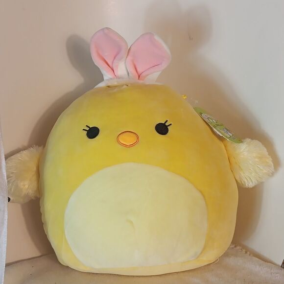 Squishmallows "Aimee" Chick w/Bunny Ears Plush - Picture 1 of 5